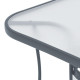 ΤΡΑΠΕΖΙ ΕΞΟΧΗΣ  STEEL ΓΚΡΙ 120x70x70εκ g.r.d