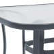 ΤΡΑΠΕΖΙ ΕΞΟΧΗΣ  STEEL ΓΚΡΙ 120x70x70εκ g.r.d