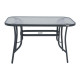 ΤΡΑΠΕΖΙ ΕΞΟΧΗΣ  STEEL ΓΚΡΙ 120x70x70εκ g.r.d