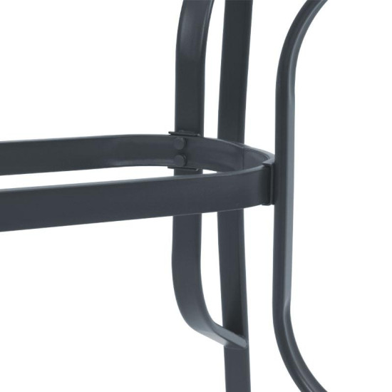 ΤΡΑΠΕΖΙ ΕΞΟΧΗΣ  STEEL ΓΚΡΙ 120x70x70εκ g.r.d