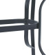 ΤΡΑΠΕΖΙ ΕΞΟΧΗΣ  STEEL ΓΚΡΙ 120x70x70εκ g.r.d