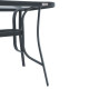 ΤΡΑΠΕΖΙ ΕΞΟΧΗΣ  STEEL ΓΚΡΙ 120x70x70εκ g.r.d