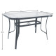 ΤΡΑΠΕΖΙ ΕΞΟΧΗΣ  STEEL ΓΚΡΙ 120x70x70εκ g.r.d