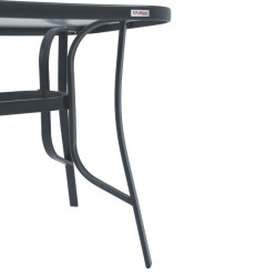 ΤΡΑΠΕΖΙ ΕΞΟΧΗΣ  STEEL ΓΚΡΙ 140x80x70εκ