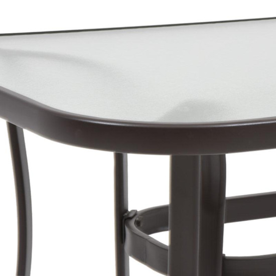 ΤΡΑΠΕΖΙ ΕΞΟΧΗΣ  STEEL ΚΑΦΕ 140x80x70εκ