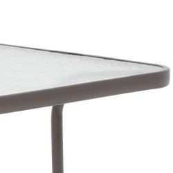 ΤΡΑΠΕΖΙ ΚΗΠΟΥ  030 ΚΑΦΕ ΧΡΩΜΑ 140x80x70εκ grd