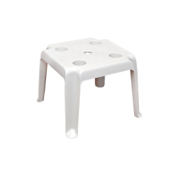 ΤΡΑΠΕΖΙ ΠΑΡΑΛΙΑΣ  ΜΕ ΠΟΤΗΡΟΘΗΚΕΣ SUN ΛΕΥΚΟ 40x45x45