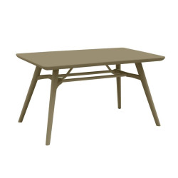 ΤΡΑΠΕΖΙ ΚΗΠΟΥ ΜΕ ABS ΕΠΙΦΑΝΕΙΑ  FL8863 CAPPUCCINO ΧΡΩΜΑ 135x79x75εκ