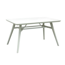 ΤΡΑΠΕΖΙ ΚΗΠΟΥ ΜΕ ABS ΕΠΙΦΑΝΕΙΑ  FL8863 ΛΕΥΚΟ ΧΡΩΜΑ 135x79x75εκ