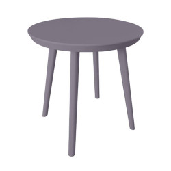 ΣΤΡΟΓΓΥΛΟ ΤΡΑΠΕΖΑΚΙ ΚΗΠΟΥ ΜΕ ABS ΕΠΙΦΑΝΕΙΑ  FL8871 ΓΚΡΙ ΧΡΩΜΑ 50x52εκ