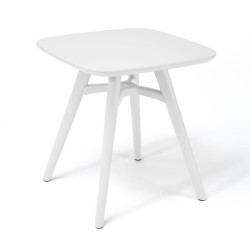 ΤΕΤΡΑΓΩΝΟ ΤΡΑΠΕΖΑΚΙ ΚΗΠΟΥ ΜΕ ABS ΕΠΙΦΑΝΕΙΑ  FL8863 ΛΕΥΚΟ ΧΡΩΜΑ 51x51εκ