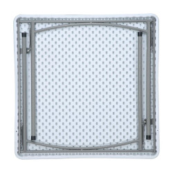 ΤΡΑΠΕΖΙ ΣΥΝΕΔΡΙΟΥ-CATERING  ΛΕΥΚΟ 87x87x74 ΠΤΥΣΣΟΜΕΝΟ