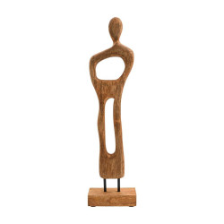 ΞΥΛΙΝΟ ΔΙΑΚΟΣΜΗΤΙΚΟ ΦΙΓΟΥΡΑ ΓΥΝΑΙΚΑΣ  FL0067 ΦΥΣΙΚΟ ΑΝΤΙΚΕ ΦΙΝΙΡΙΣΜΑ 15x7x58εκ