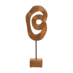 ΞΥΛΙΝΟ ΔΙΑΚΟΣΜΗΤΙΚΟ  FL0068 ΦΥΣΙΚΟ ΑΝΤΙΚΕ ΦΙΝΙΡΙΣΜΑ 20x7x56εκ