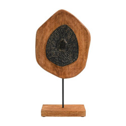 ΞΥΛΙΝΟ ΔΙΑΚΟΣΜΗΤΙΚΟ  FL0070 ΜΑΥΡΟ-ΦΥΣΙΚΟ ΑΝΤΙΚΕ ΦΙΝΙΡΙΣΜΑ 29x10x54εκ