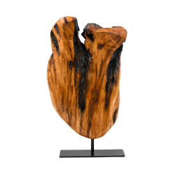 ΞΥΛΙΝΟ ΕΠΙΤΡΑΠΕΖΙΟ ΔΙΑΚΟΣΜΗΤΙΚΟ  Willow ΜΕΤΑΛΛΙΚΗ ΒΑΣΗ ΚΑΦΕ-ΜΑΥΡΟ ΧΡΩΜΑ 20x4x30εκ