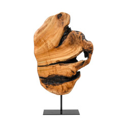 ΞΥΛΙΝΟ ΕΠΙΤΡΑΠΕΖΙΟ ΔΙΑΚΟΣΜΗΤΙΚΟ  Willow ΣΕ ΜΕΤΑΛΛΙΚΗ ΒΑΣΗ ΚΑΦΕ-ΜΑΥΡΟ ΧΡΩΜΑ 35x4x50εκ