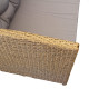 Σετ κήπου "ELIZABETH" από wicker σε χρώμα φυσικό 249/164x72x74