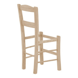 Καρέκλα καφενείου επιλοχία Santor άβαφο ξύλο 42x40x89εκ Καρέκλα καφενείου επιλοχία Santor άβαφο ξύλο 42x40x89εκ