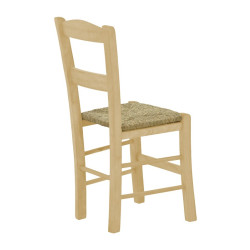 Καρέκλα καφενείου με ψάθα Santor άβαφο ξύλο 42x40x89εκ Καρέκλα καφενείου με ψάθα Santor άβαφο ξύλο 42x40x89εκ