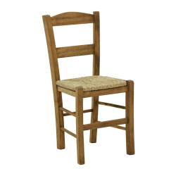 Καρέκλα καφενείου με ψάθα Santor καρυδί ξύλο 42x40x89εκ Καρέκλα καφενείου με ψάθα Santor καρυδί ξύλο 42x40x89εκ