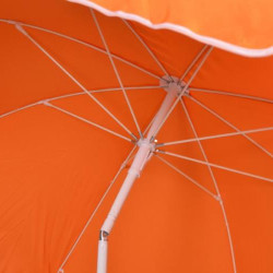 Ομπρέλα θαλάσσης στρόγγυλη 2 μέτρα μεταλλική σε πορτοκαλί χρώμα Ομπρέλα θαλάσσης στρόγγυλη 2 μέτρα μεταλλική σε πορτοκαλί χρώμα