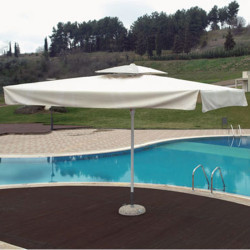 Ομπρέλα 2x3 μέτρα αλουμινίου επαγγελματική με αδιάβροχο ύφασμα σε εκρού χρώμα Ομπρέλα 2x3 μέτρα αλουμινίου επαγγελματική με αδιάβροχο ύφασμα σε εκρού χρώμα