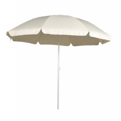 Ομπρέλα θαλάσσης στρόγγυλη 2 μέτρα μεταλλική σε εκρού χρώμα Ομπρέλα θαλάσσης στρόγγυλη 2 μέτρα μεταλλική σε εκρού χρώμα