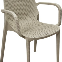 Πολυθρόνα "NIRVANA" πολυπροπυλενίου σε χρώμα μπεζ 44x50x88