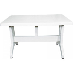 Τραπέζι "PLUTO" πλαστικό σε χρώμα λευκό 120x70
