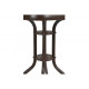 Τραπέζι "PALMAS NEW" μεταλλικό σε χρώμα καφέ 70x70x71