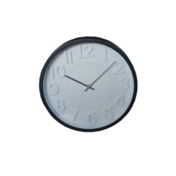 Ρολόϊ τοίχου πλαστικό σε χρώμα μαύρο Φ41 Ρολόϊ τοίχου πλαστικό σε χρώμα μαύρο Φ41