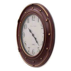 Πλαστικό ρολόι τοίχου σε χρώμα χρυσό/κόκκινο Φ60 Πλαστικό ρολόι τοίχου σε χρώμα χρυσό/κόκκινο Φ60