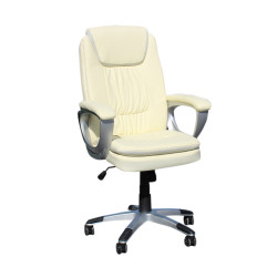 Πολυθρόνα "MANAGER" από PU σε χρώμα μπεζ 68x67x112/122 Πολυθρόνα "MANAGER" από PU σε χρώμα μπεζ 68x67x112/122