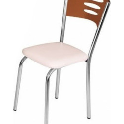 Καρέκλα "RONY" από μέταλλο/mdf σε χρώμα καρυδί 39x39x88 Καρέκλα "RONY" από μέταλλο/mdf σε χρώμα καρυδί 39x39x88