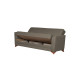 Καναπές/κρεβάτι τριθέσιος "DAISY" υφασμάτινος σε χρώμα μπεζ/καφε 233x85x90