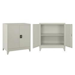 Μεταλλικό ντουλάπι Steel σε απόχρωση ανοιχτό γκρι 90x40x100