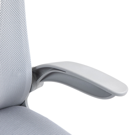 Καρέκλα γραφείου εργασίας LISE mesh γκρι 57x53x90/100