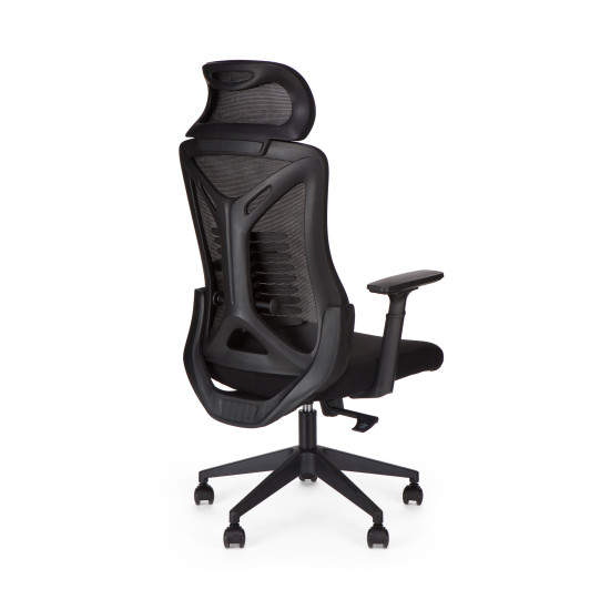 Καρέκλα γραφείου διευθυντή JAMES mesh μαύρο 65x61x117/125