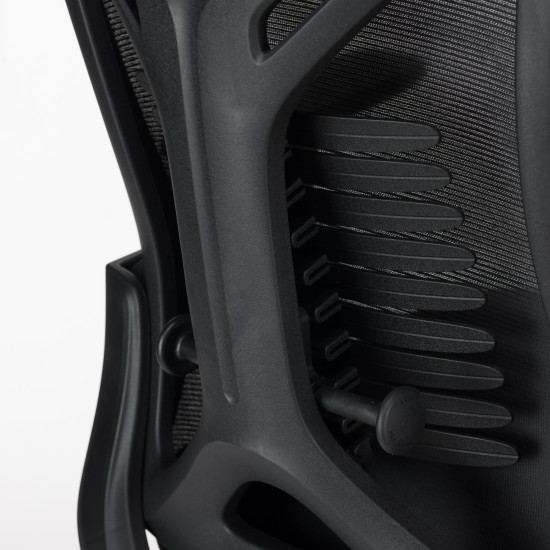 Καρέκλα γραφείου διευθυντή JAMES mesh μαύρο 65x61x117/125