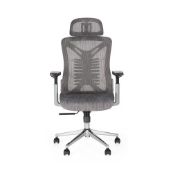 Καρέκλα γραφείου διευθυντή WING mesh ανοιχτό γκρι 65x61x117/125
