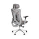 Καρέκλα γραφείου διευθυντή WING mesh ανοιχτό γκρι 65x61x117/125