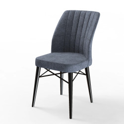 Καρέκλα Armen ανθρακί antique ύφασμα-μαύρο πόδι 47x50x93 Καρέκλα Armen ανθρακί antique ύφασμα-μαύρο πόδι 47x50x93