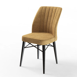 Καρέκλα Armen καπουτσίνο antique ύφασμα-μαύρο πόδι 47x50x93 Καρέκλα Armen καπουτσίνο antique ύφασμα-μαύρο πόδι 47x50x93