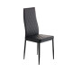 Καρέκλα Viva μέταλλο-PU μαύρο-γκρι πόδι 42x48x98 Καρέκλα Viva μέταλλο-PU μαύρο-γκρι πόδι 42x48x98