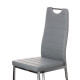 Καρέκλα Tonia PU γκρι-πόδι χρωμίου 52x43x96 Καρέκλα Tonia PU γκρι-πόδι χρωμίου 52x43x96
