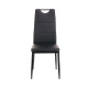 Καρέκλα Tonia PU μαύρο-πόδι μαύρο 52x43x96 Καρέκλα Tonia PU μαύρο-πόδι μαύρο 52x43x96