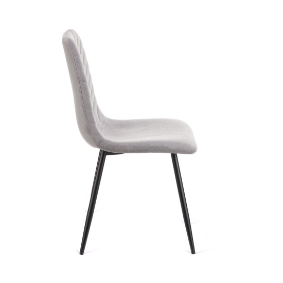 Καρέκλα Rena ύφασμα γκρι-πόδι μαύρο μεταλλικό 48x55x90 Καρέκλα Rena ύφασμα γκρι-πόδι μαύρο μεταλλικό 48x55x90