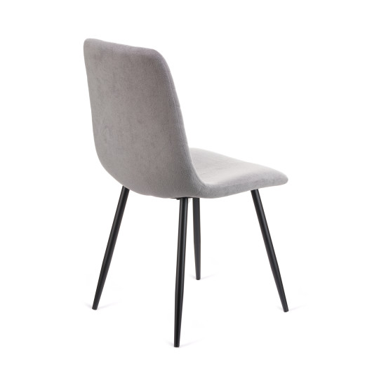 Καρέκλα Rena ύφασμα γκρι-πόδι μαύρο μεταλλικό 48x55x90 Καρέκλα Rena ύφασμα γκρι-πόδι μαύρο μεταλλικό 48x55x90