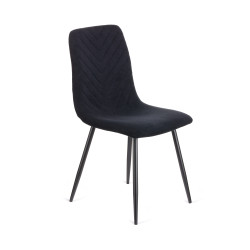 Καρέκλα Rena ύφασμα μαύρο-πόδι μαύρο μεταλλικό 48x55x90 Καρέκλα Rena ύφασμα μαύρο-πόδι μαύρο μεταλλικό 48x55x90